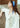 Ray pure silk ribbon scarf Lake Days butter yellow tied in hair — lake toile design with French blue pinstripe reverse by Ray