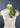 Ray silk cotton bandana Retro Bandana Sour Apple — 70s inspired lime green and navy blue bandana design with intricate lace border, exclusive design